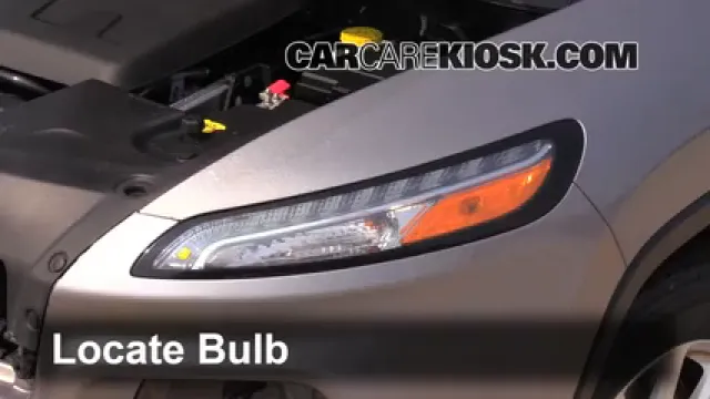 2014 Jeep Cherokee Latitude 3.2L V6 Luces Luz de giro delantera (reemplazar foco)